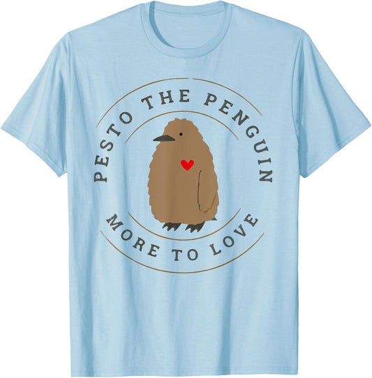 Pesto The Penguin More To Love T-Shirt - T-Shirt | Light Blue