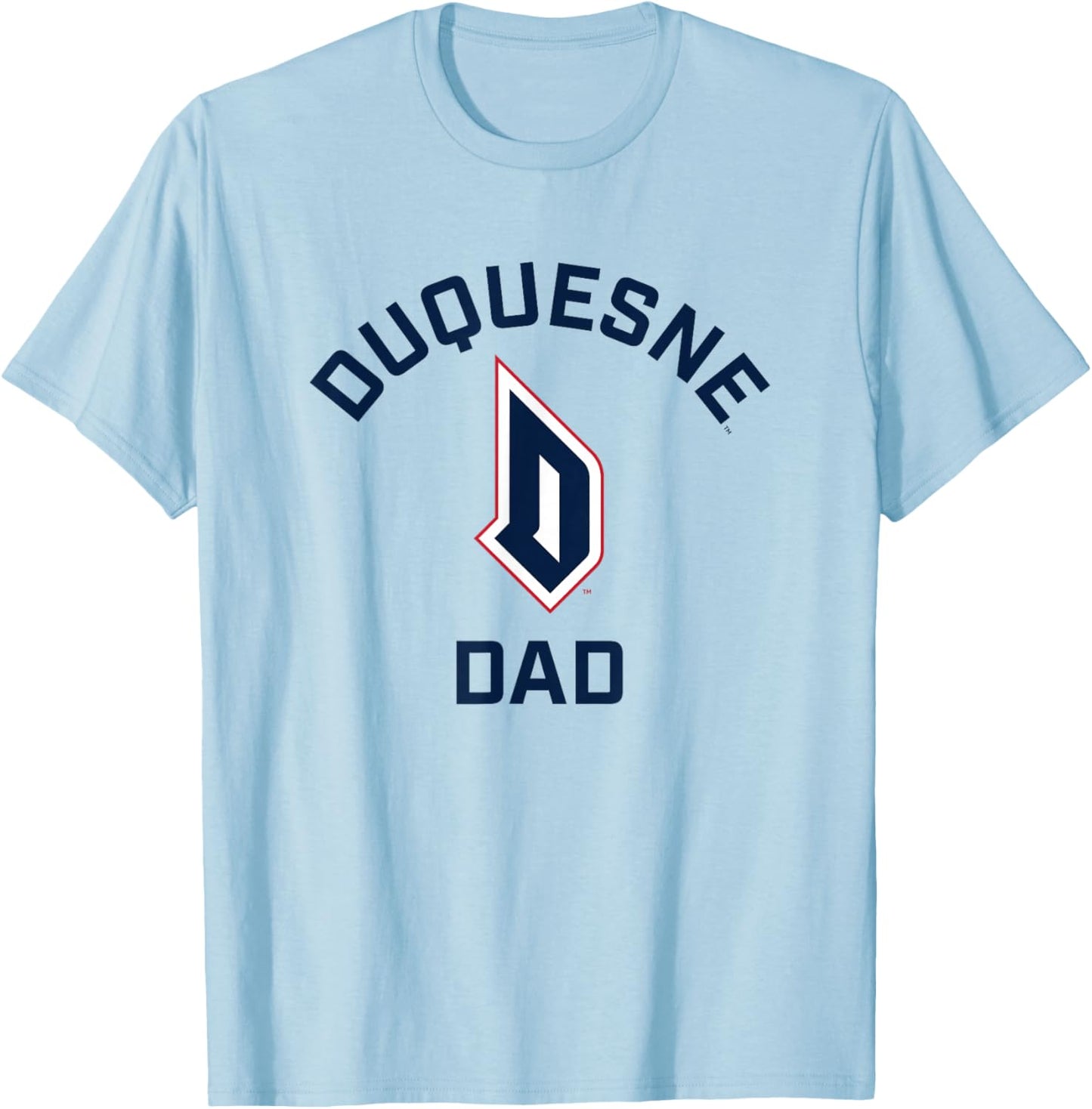 Duquesne University Dukes Arched Dad T-Shirt - T-Shirt | Light Blue