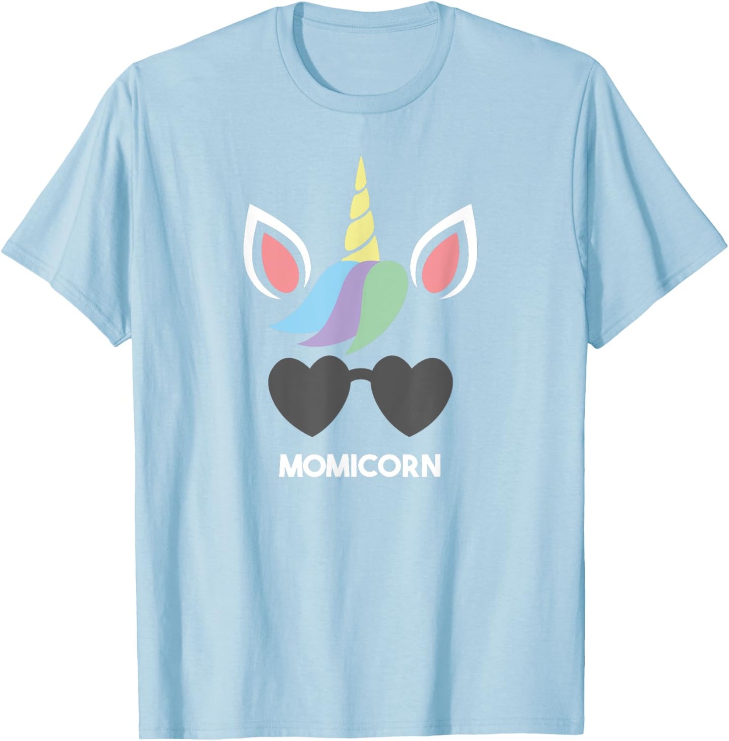 Momicorn Shirt Funny Unicorn Best Mom Mother's Day Gift T-Shirt - T-Shirt | Light Blue