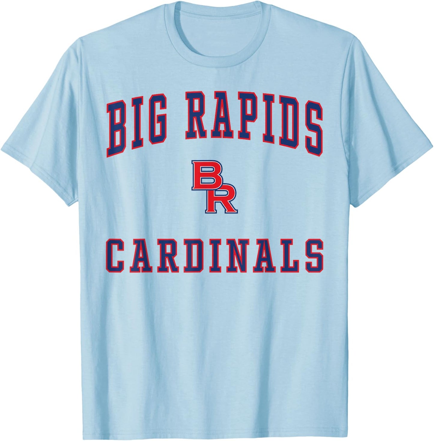 Big Rapids High School Cardinals T-Shirt - T-Shirt | Light Blue
