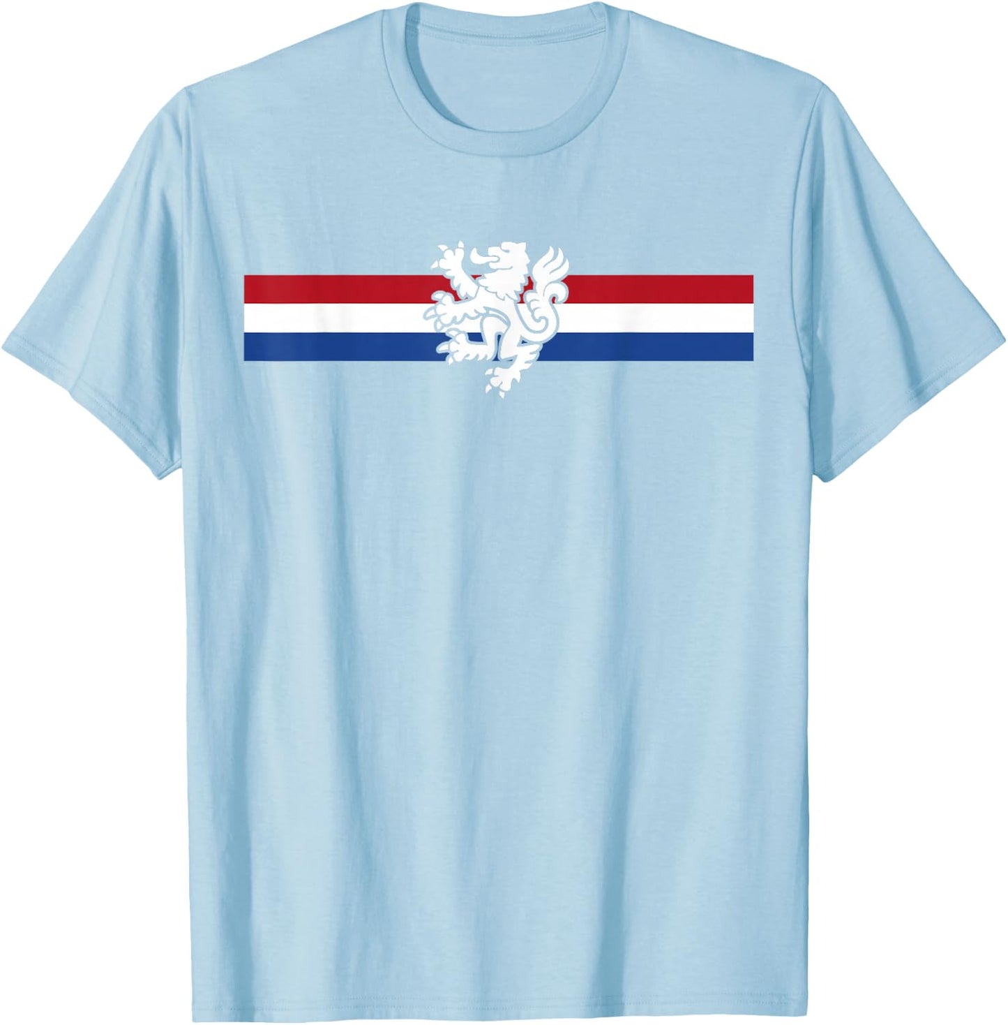 Holland Emblem Lion Nederland Flag Netherlands T-Shirt - T-Shirt | Light Blue