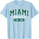 Miami 305 Clothing Iconic South Beach Urban Streetwear T-Shirt - T-Shirt | Light Blue