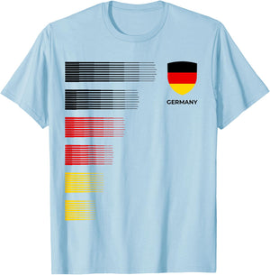 Germany Flag Emblem Patriotic German National Pride T-Shirt - T-Shirt | Light Blue