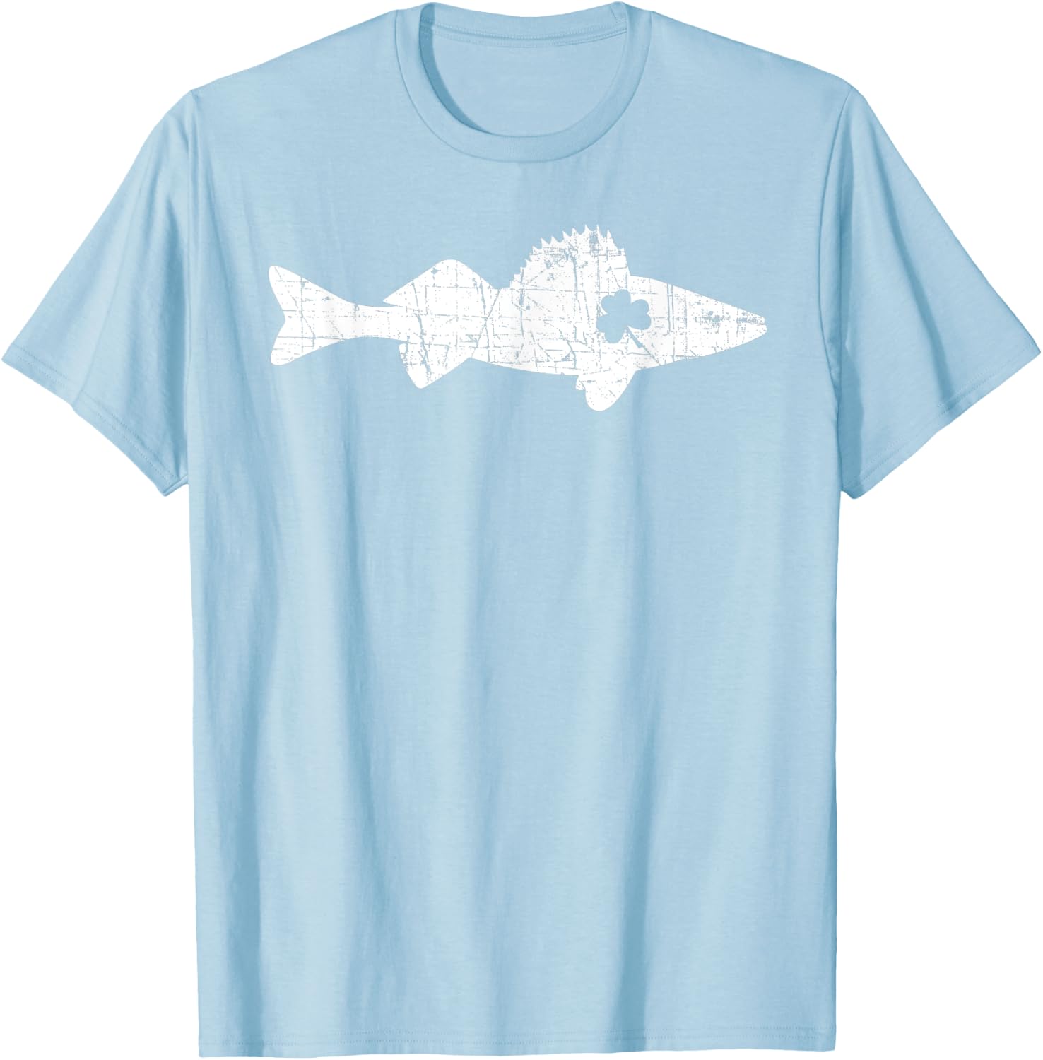 Walleye Fishing St. Patrick Day Fishermen T-Shirt - T-Shirt | Light Blue