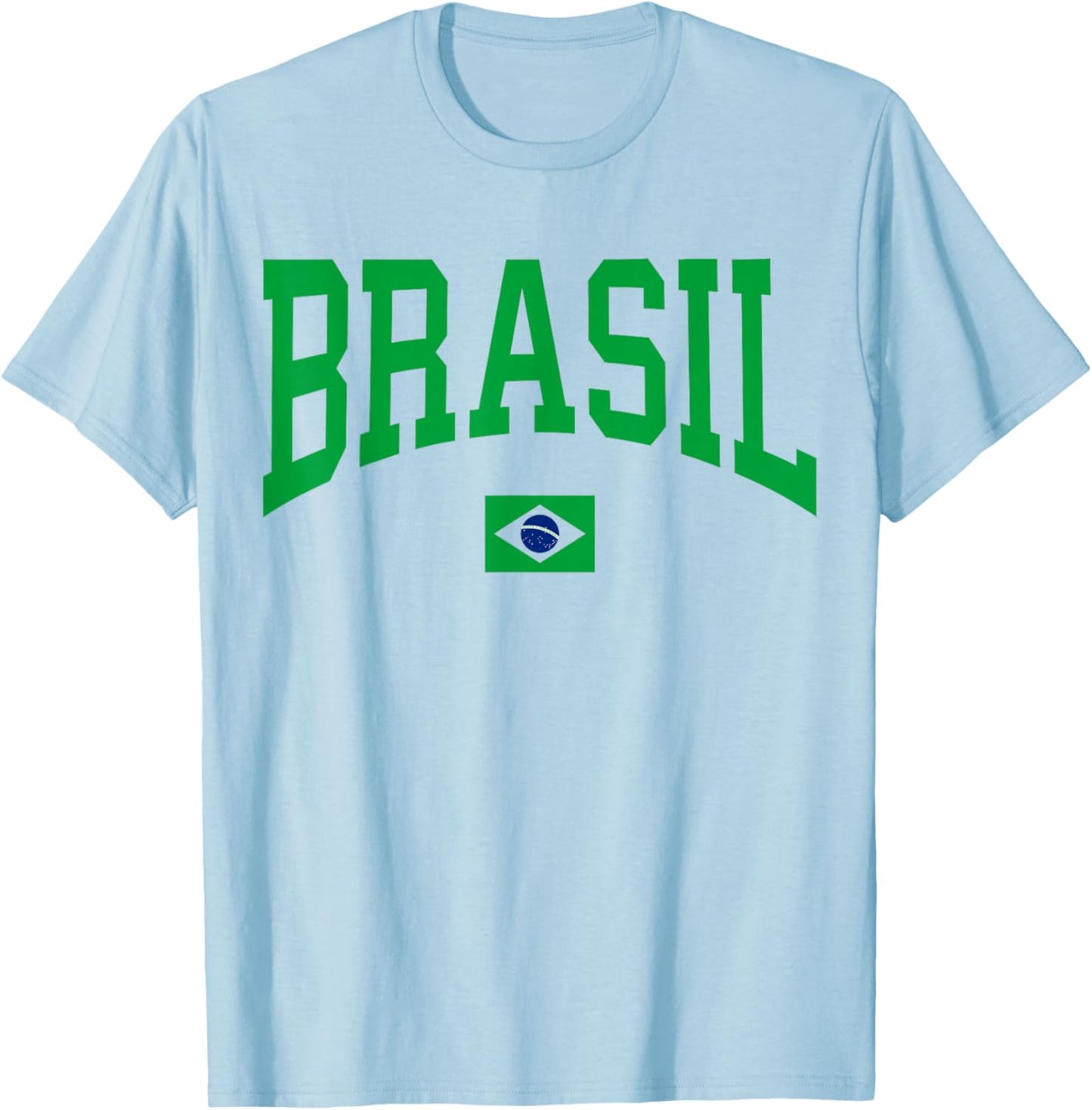 Brazil T Shirt Women Men Kids Brasil Gift Brazilian Flag T-Shirt - T-Shirt | Light Blue