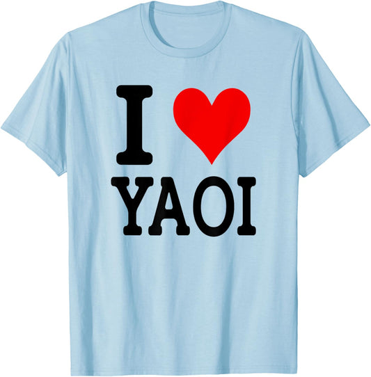 I Love Yaoi T-Shirt - T-Shirt | Light Blue