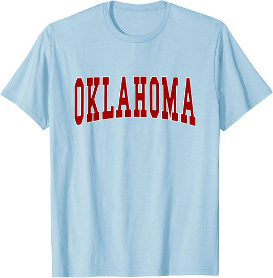 OKLAHOMA - Throwback Design - Classic T-Shirt - T-Shirt | Light Blue