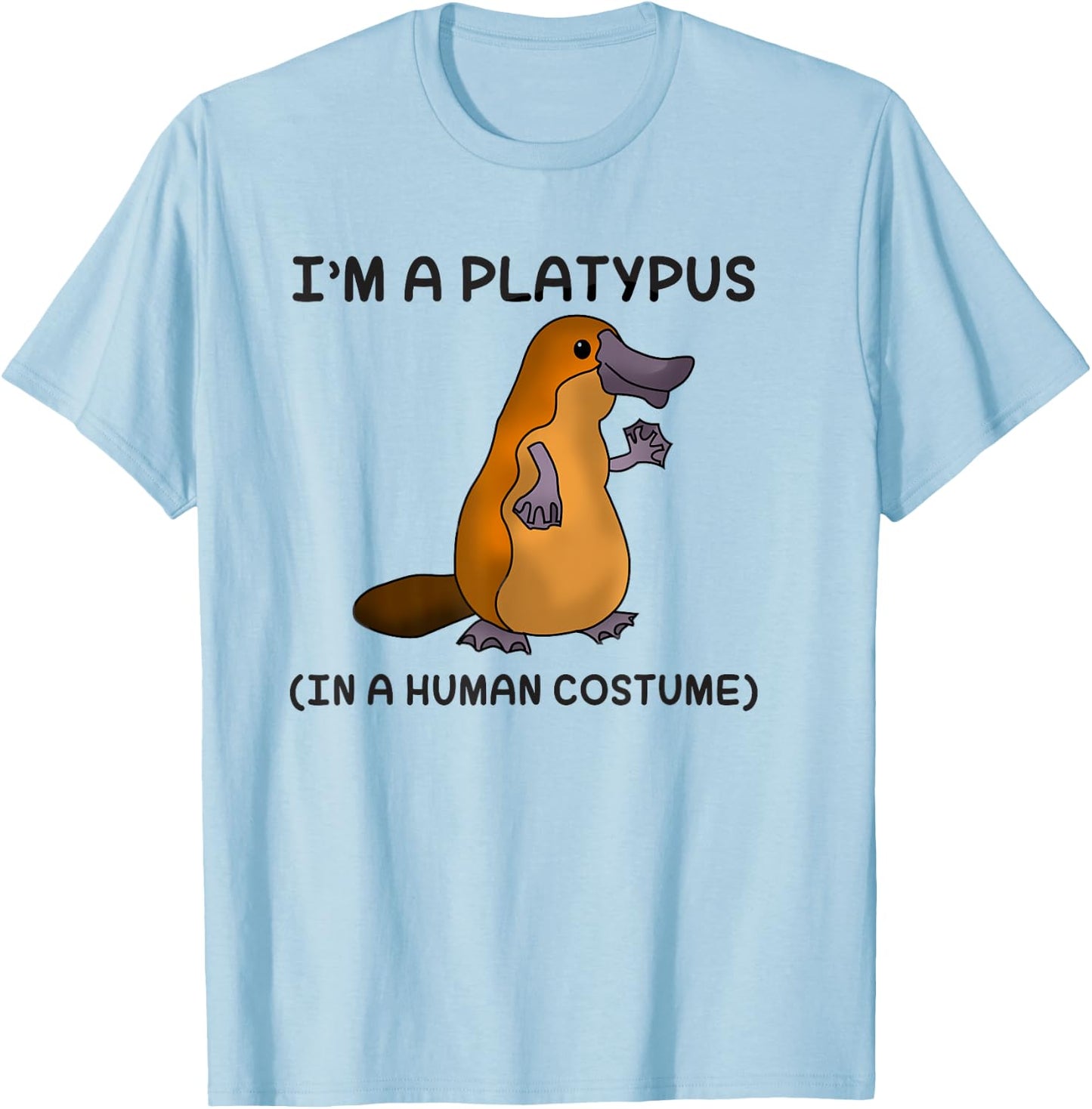 Platypus in a Human Costume Shirt for Kids T-Shirt - T-Shirt | Light Blue