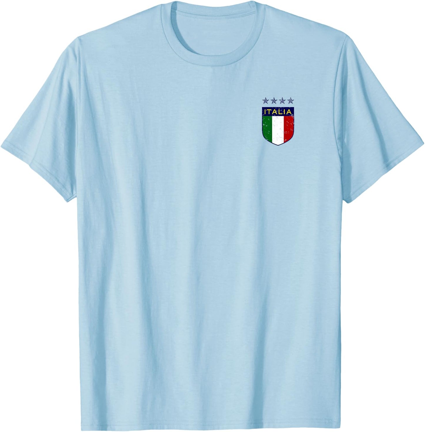 Vintage Italia Soccer Double-Sided T-Shirt - T-Shirt | Light Blue