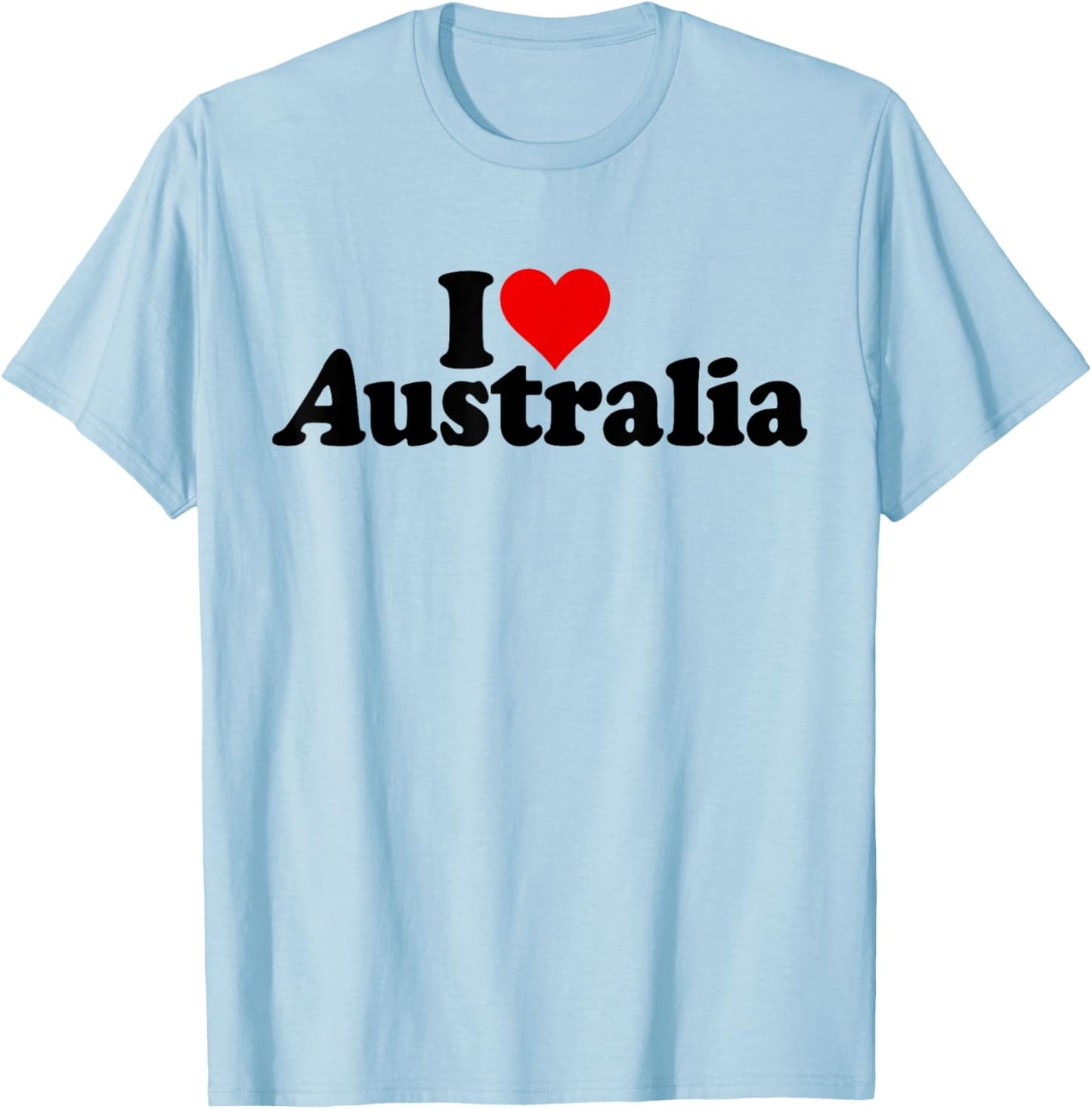 I Love Heart Australia T-Shirt - T-Shirt | Light Blue
