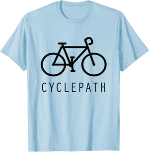 Cyclepath Funny Cycling T-Shirt - T-Shirt | Light Blue
