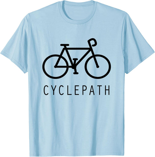 Cyclepath Funny Cycling T-Shirt - T-Shirt | Light Blue