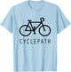 Cyclepath Funny Cycling T-Shirt - T-Shirt | Light Blue
