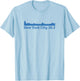 Run New York City Elevation Map 26.2 NYC T Shirt T-Shirt - T-Shirt | Light Blue