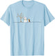 Funny Beagle Dog Christmas Snowman Xmas Lights Pajama T-Shirt - T-Shirt | Light Blue