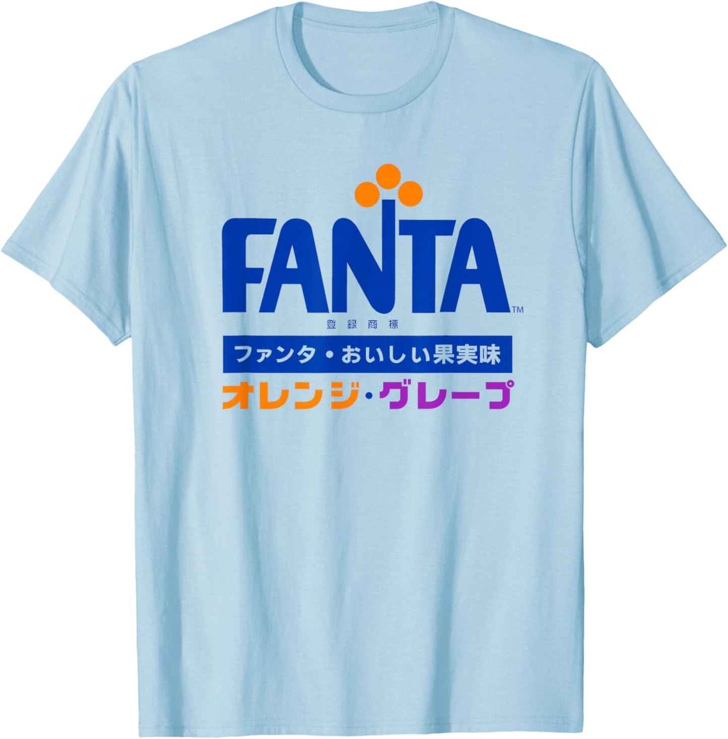 Fanta Drinks 1970er japanisches Kanji-Logo T-Shirt - T-Shirt | Light Blue