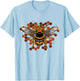 Bee Keeper Shirt Honeycomb Honey Vintage Beekeeping T-Shirt - T-Shirt | Light Blue