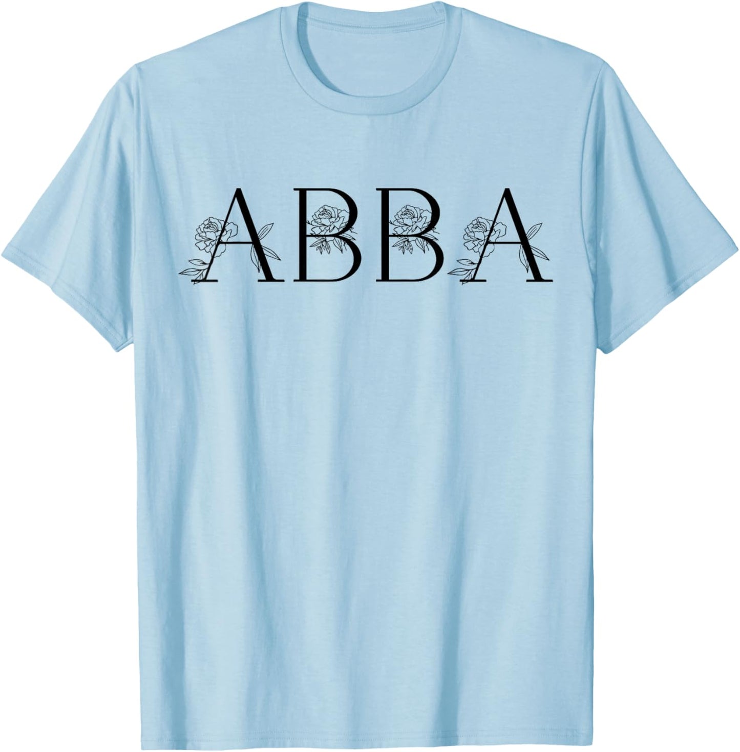 Abba Name Women Men Kids Abba Birthday Shirt Gift Abba Name T-Shirt - T-Shirt | Light Blue