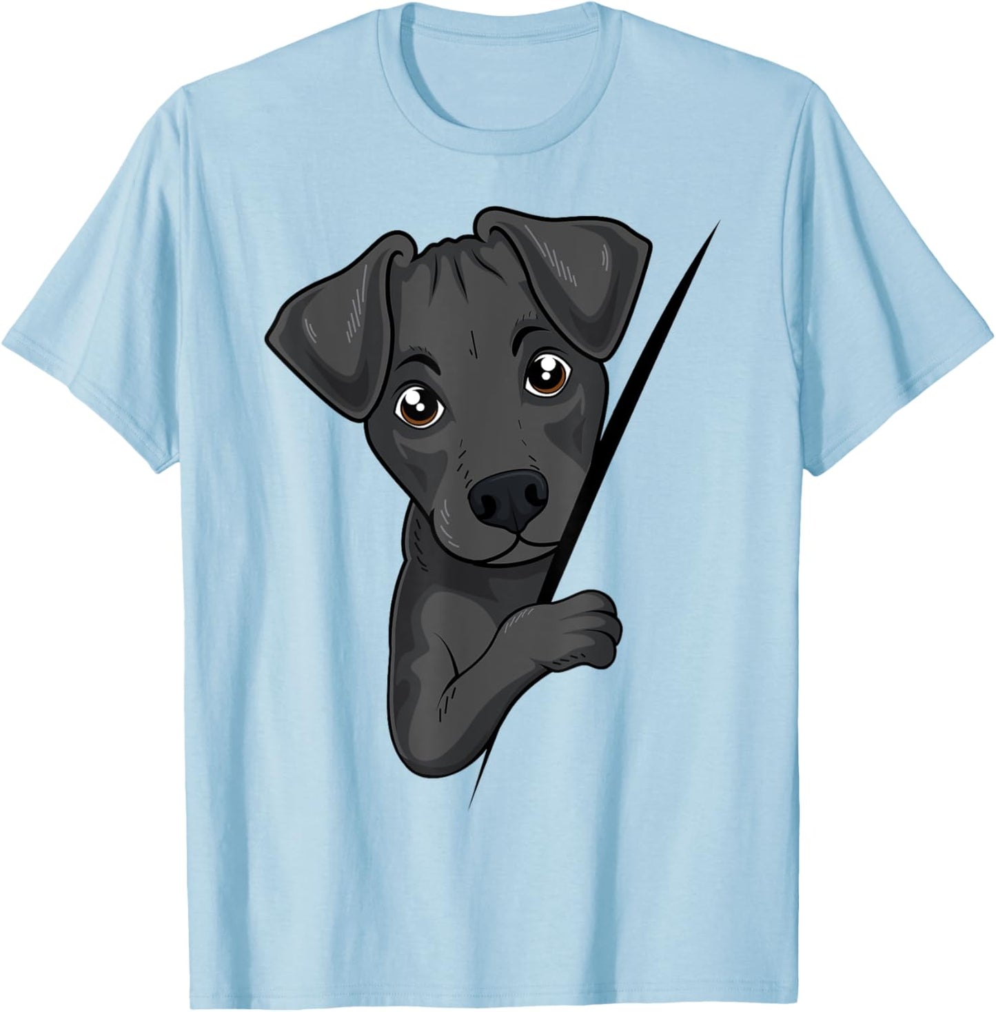 Patterdale Terrier T-Shirt - T-Shirt | Light Blue
