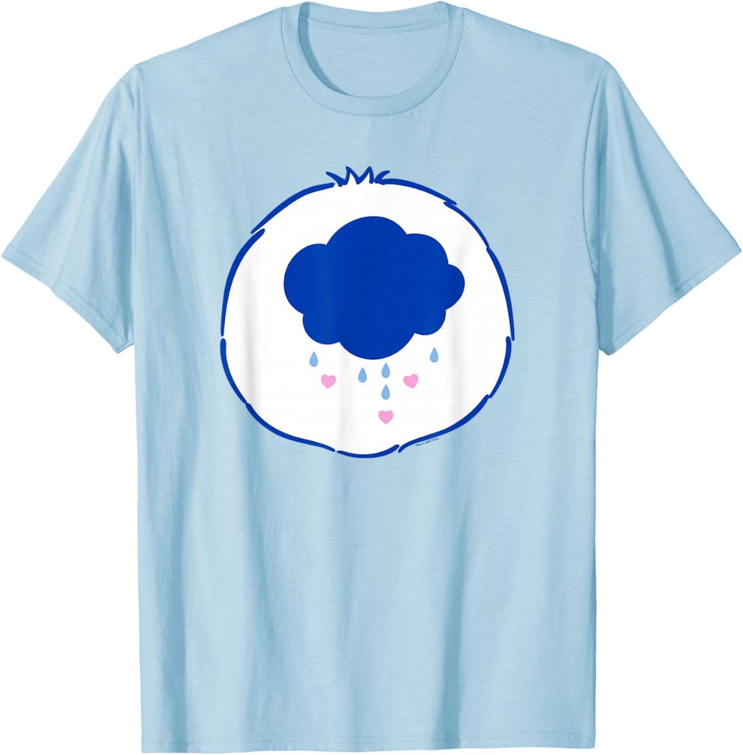 Care Bears Halloween Grumpy Bear Cloudy Badge Costume T-Shirt - T-Shirt | Light Blue