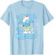 The Smurfs Who Else Is Eggcited For Easter? Big Chest Poster T-Shirt - T-Shirt | Light Blue