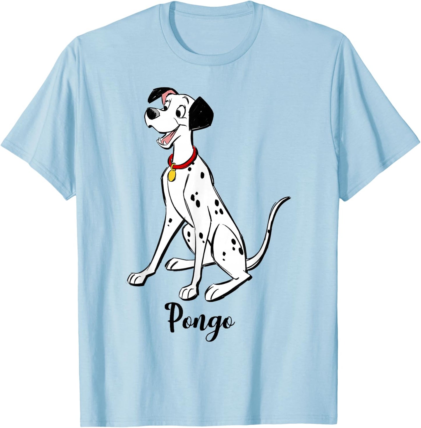 Disney 101 Dalmatians Pongo Portrait T-Shirt - T-Shirt | Light Blue