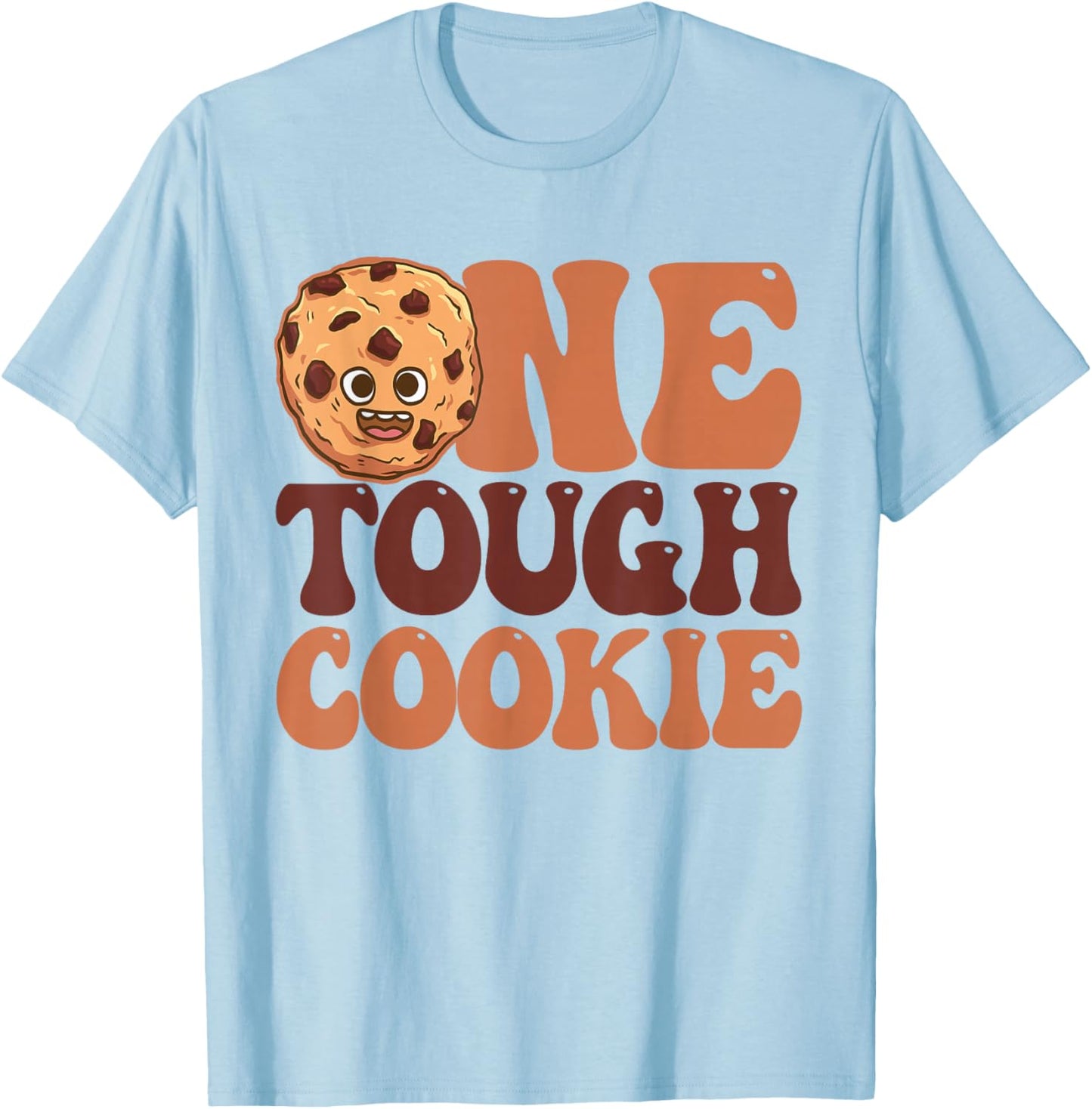 One Tough Cookie Chocolate Chip Cookie T-Shirt - T-Shirt | Light Blue
