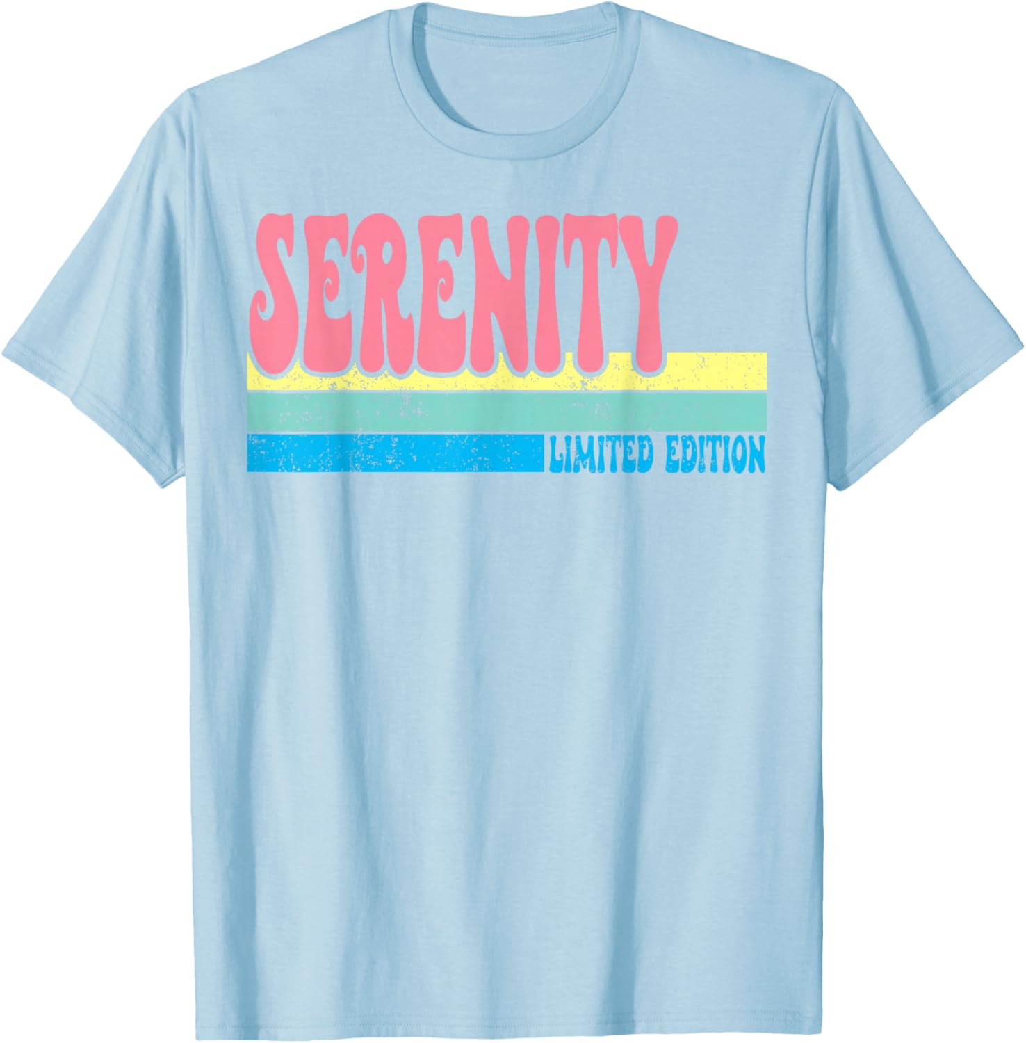 SERENITY Name Personalized Cute Idea Groovy Women SERENITY T-Shirt - T-Shirt | Light Blue