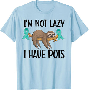 POTS Warrior Postural Orthostatic Tachycardia Syndrome T-Shirt - T-Shirt | Light Blue