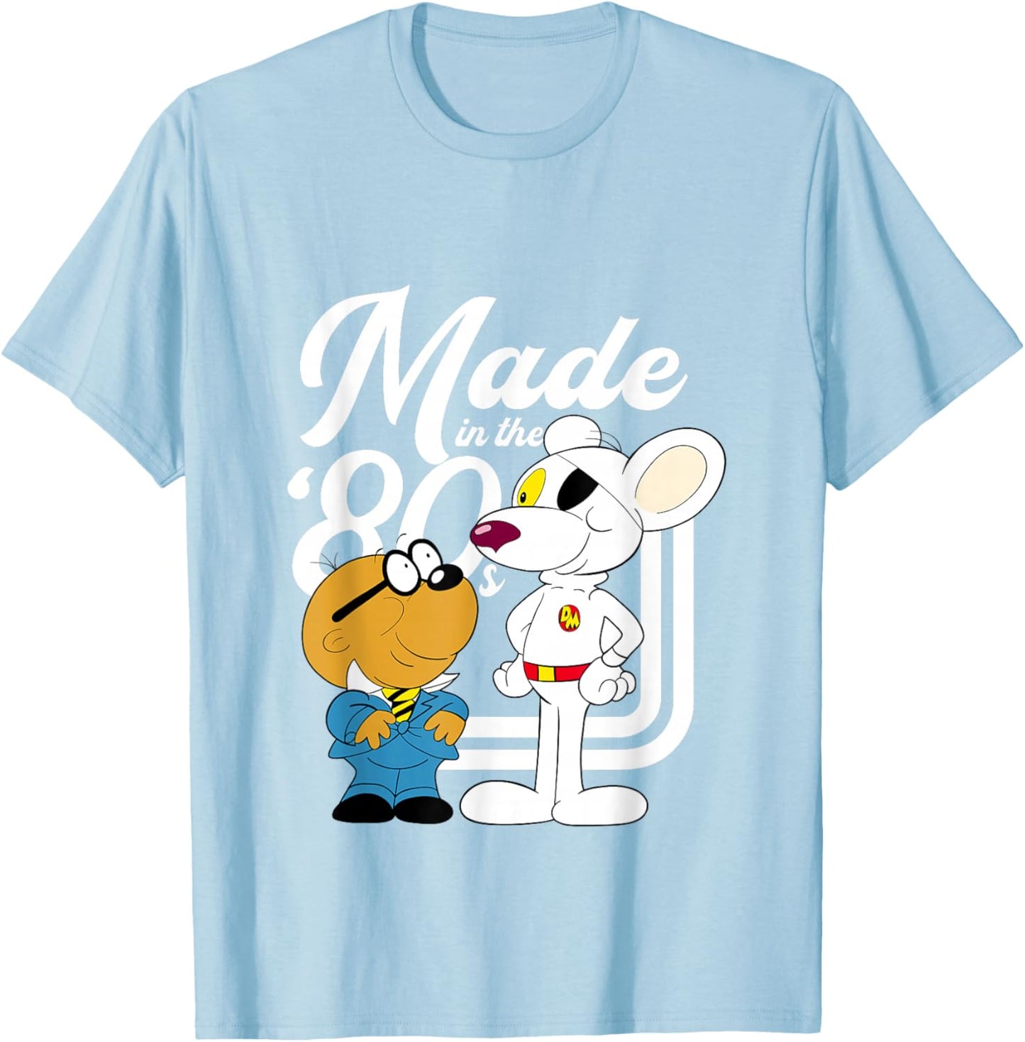 Danger Mouse Made In The 80s T-Shirt - T-Shirt | Light Blue