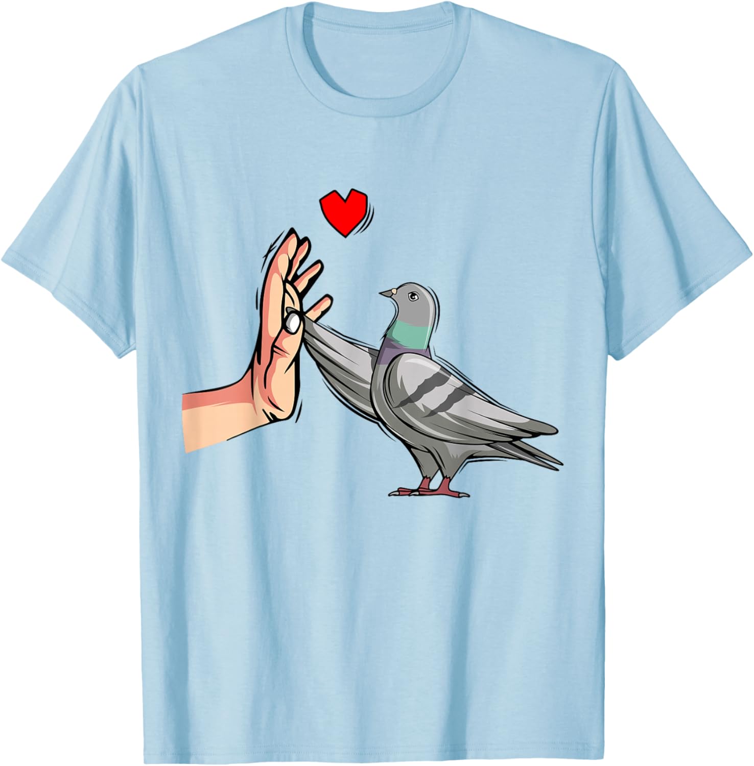 Pigeon Lover Men Women Kids T-Shirt - T-Shirt | Light Blue