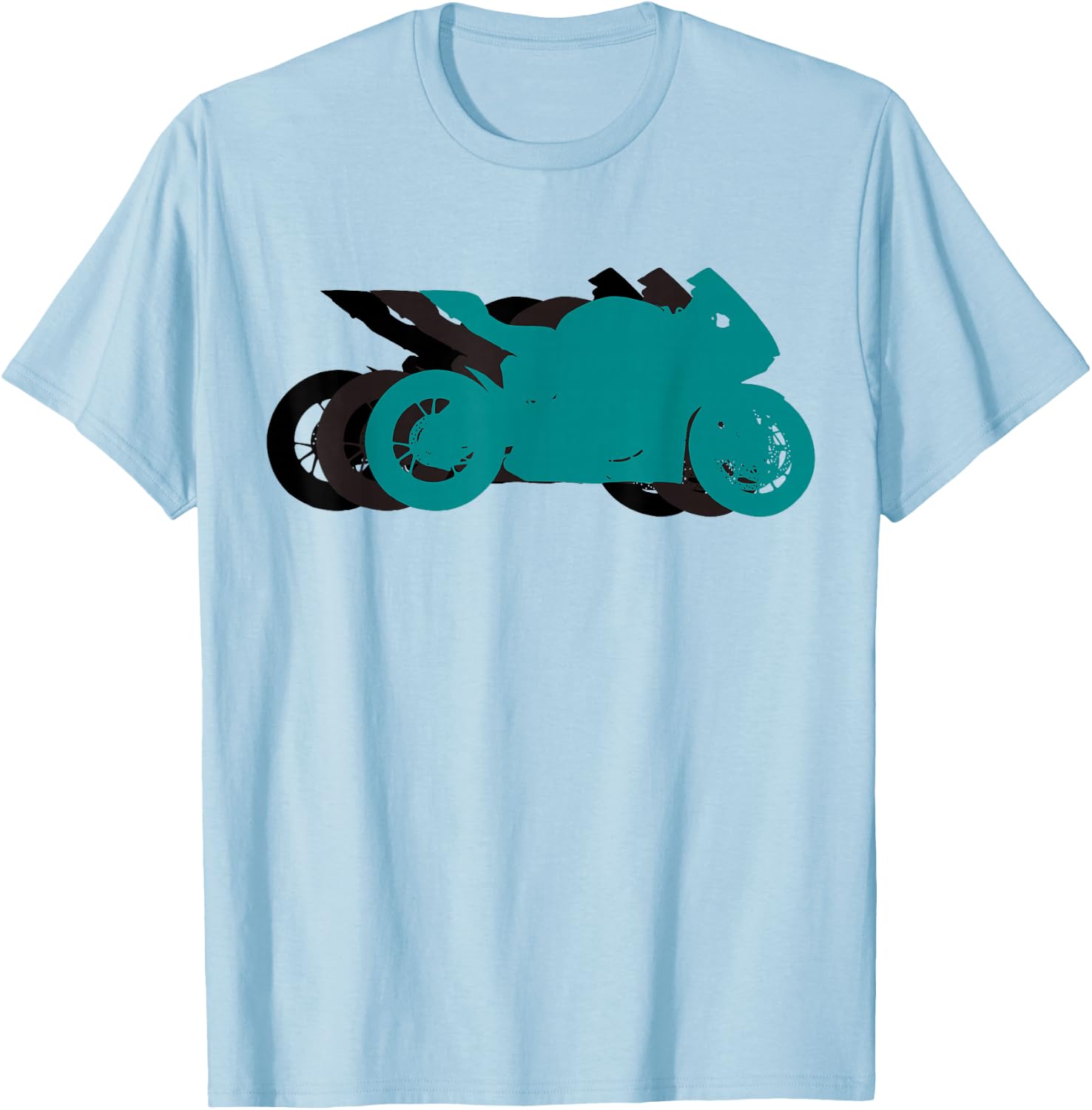 Sport Bike Crotch Rocket Gift Men Motorcycle Track Day T-Shirt - T-Shirt | Light Blue