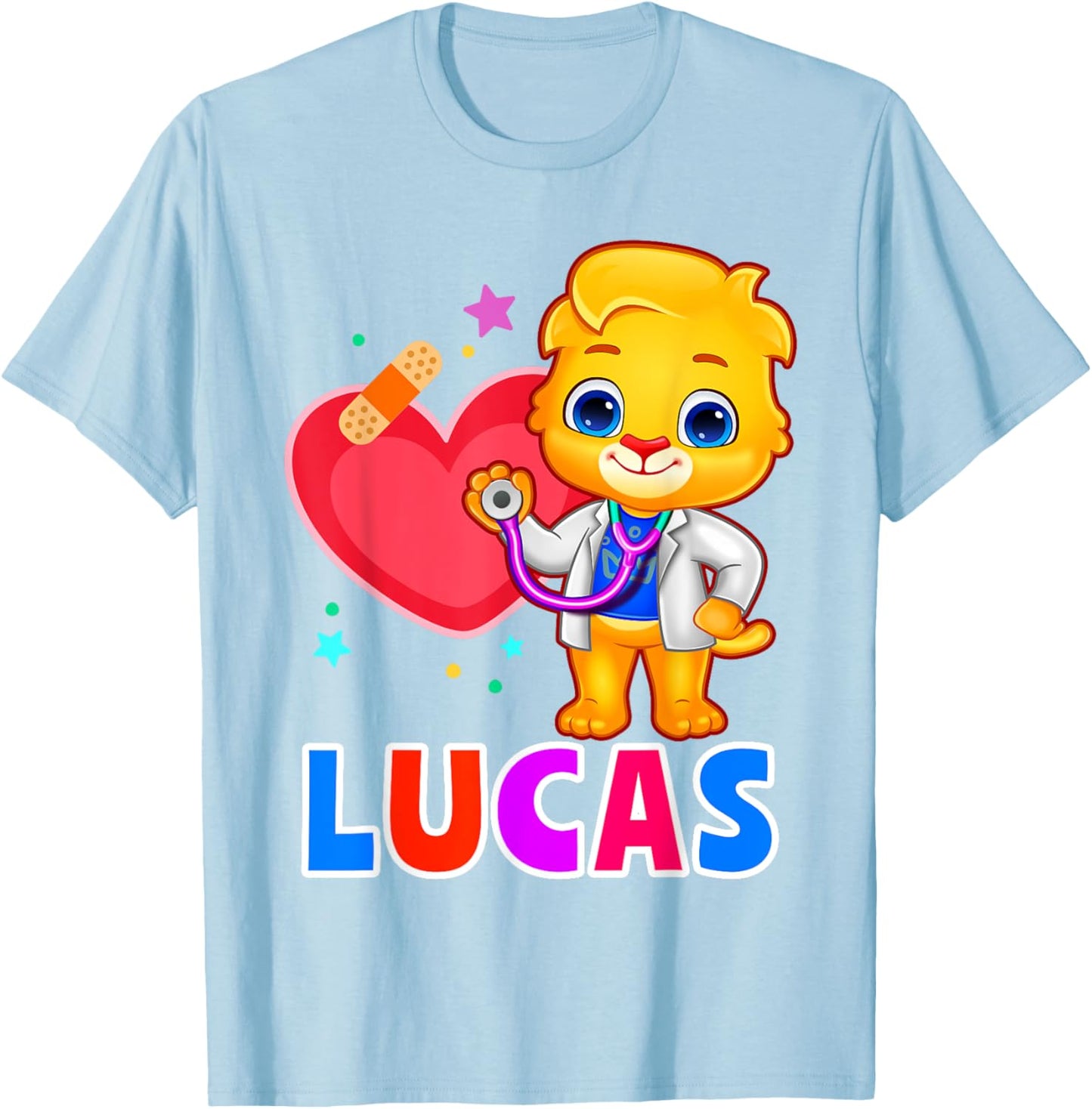 Doctor For Kids | Doctor Lucas Loved By Boys & Girls T-Shirt - T-Shirt | Light Blue