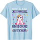 Just A Girl Who Loves Unicorns And Ketchup Unicorn T-Shirt - T-Shirt | Light Blue