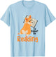 I'd Rather Be Reading Corgi Reading Book Lover Corgi Mom T-Shirt - T-Shirt | Light Blue