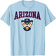 Arizona Wildcats Wilbur Mascot White Officially Licensed T-Shirt - T-Shirt | Light Blue