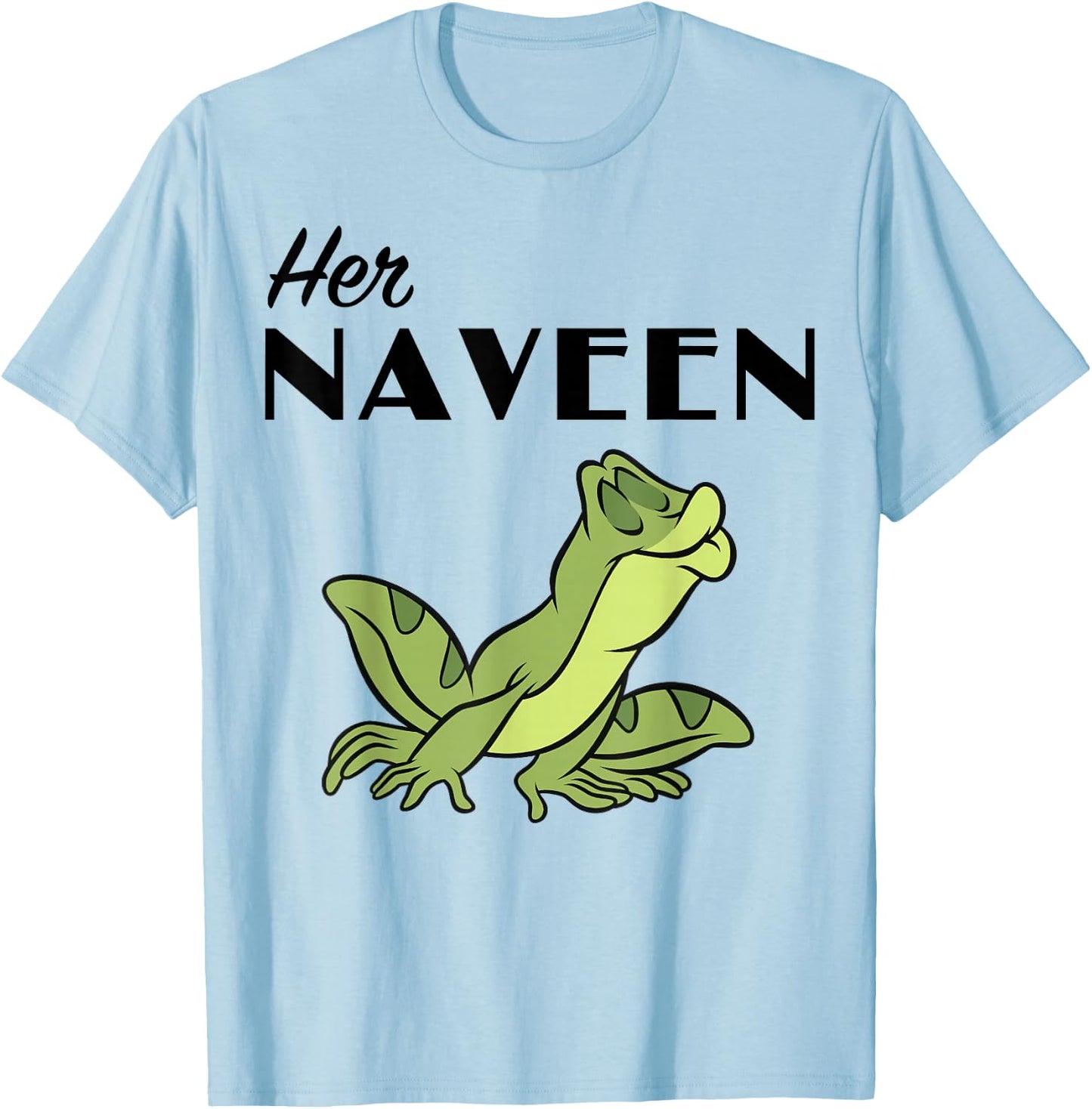 Disney Princess and The Frog Her Naveen Graphic T-Shirt - T-Shirt | Light Blue