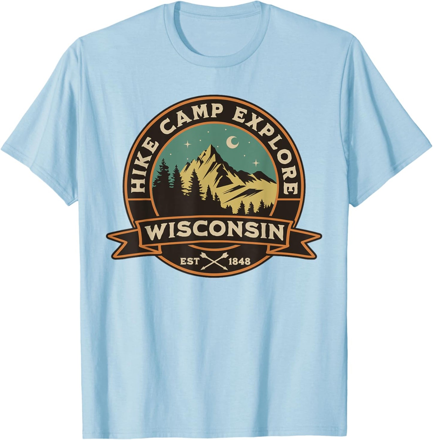 Wisconsin T-Shirt - T-Shirt | Light Blue