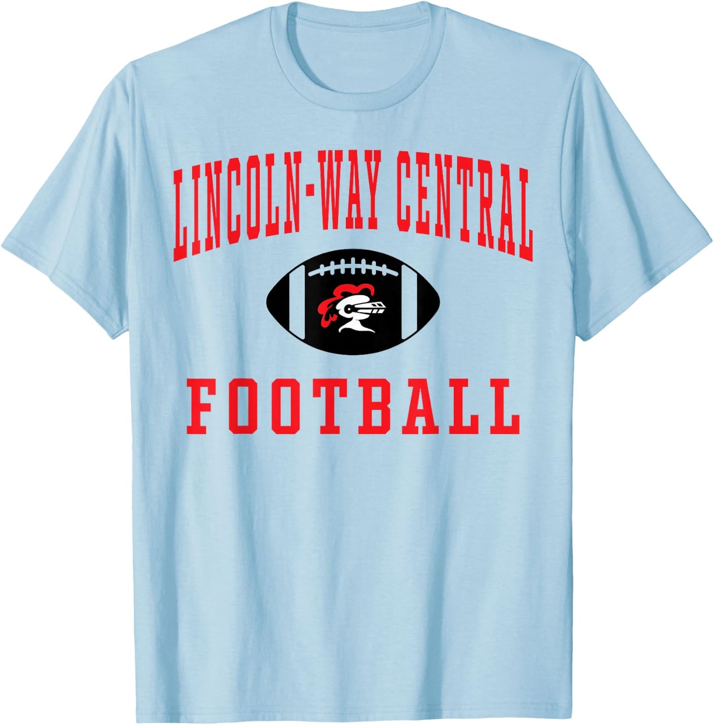 Lincoln-Way Central High School Knights C5 T-Shirt - T-Shirt | Light Blue
