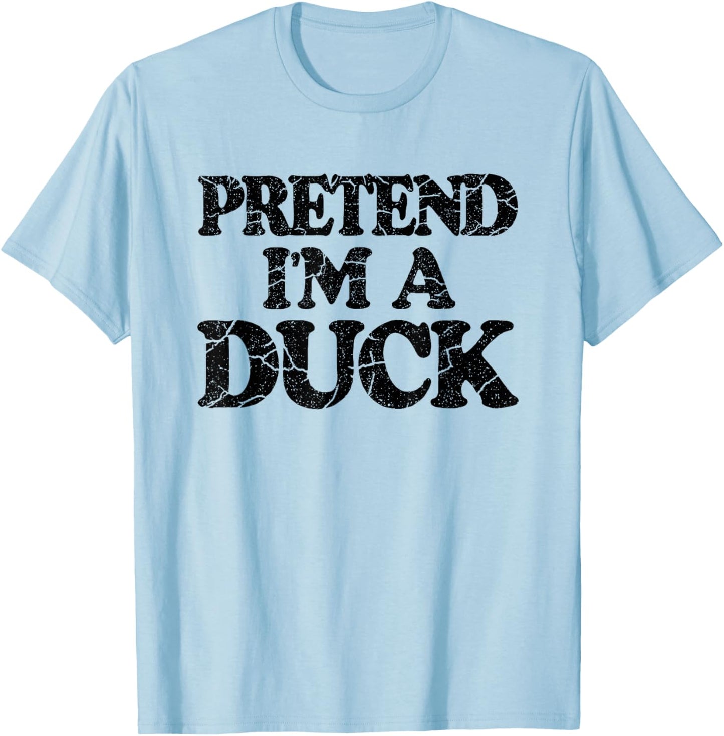 Pretend I'm A Duck Shirt Kids DIY Easy Halloween Costume T-Shirt - T-Shirt | Light Blue