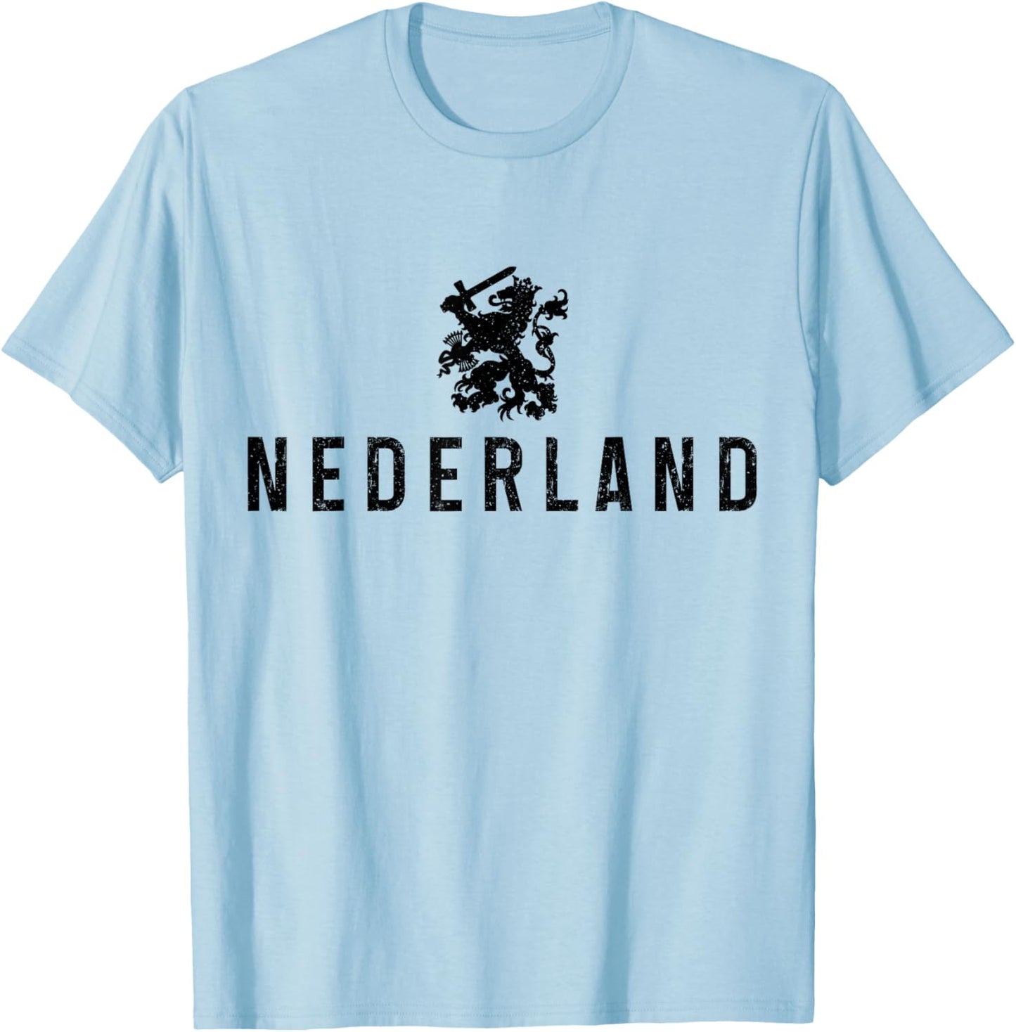 Nederland Netherlands Lion Dutch Holland Vintage T-Shirt - T-Shirt | Light Blue