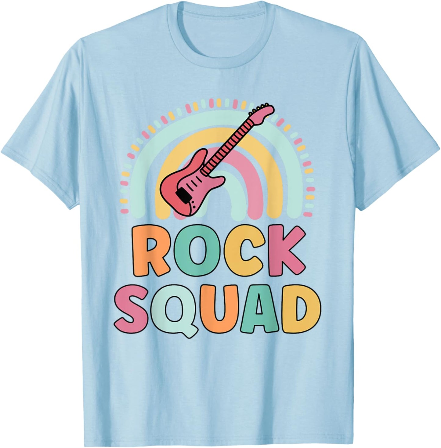 Rock Squad Funny Matching For Girls Band Rock T-Shirt - T-Shirt | Light Blue
