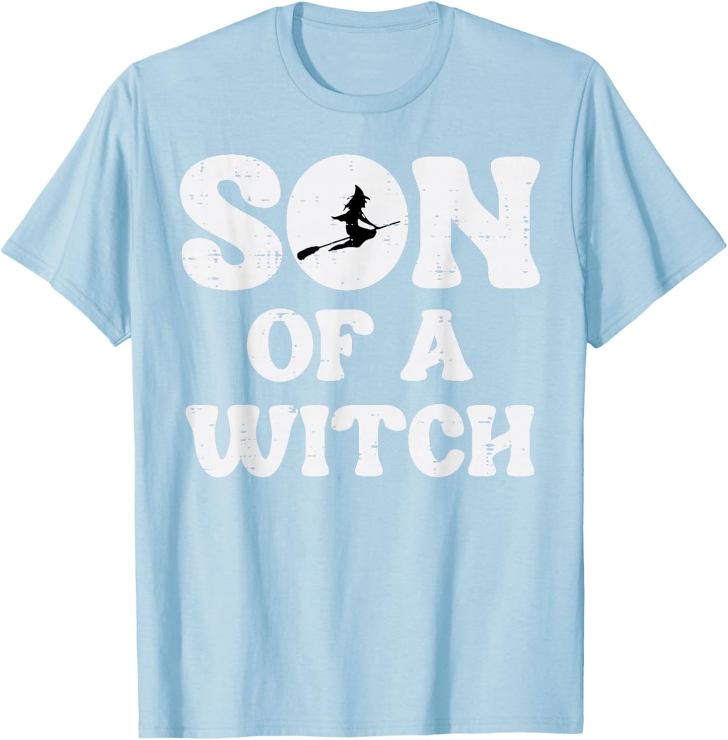 Halloween Son of A Witch Funny Costume Family Boys Kids Teen T-Shirt - T-Shirt | Light Blue