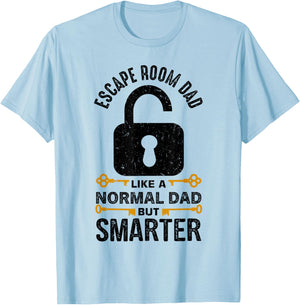 Cool Escape Room Game Design for Escape Room Dad T-Shirt - T-Shirt | Light Blue