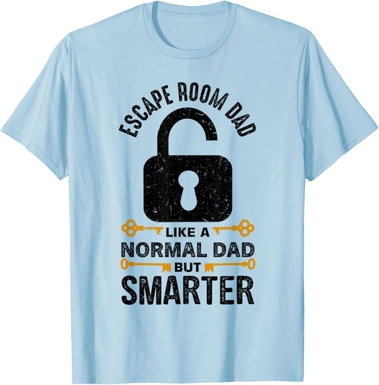 Cool Escape Room Game Design for Escape Room Dad T-Shirt - T-Shirt | Light Blue