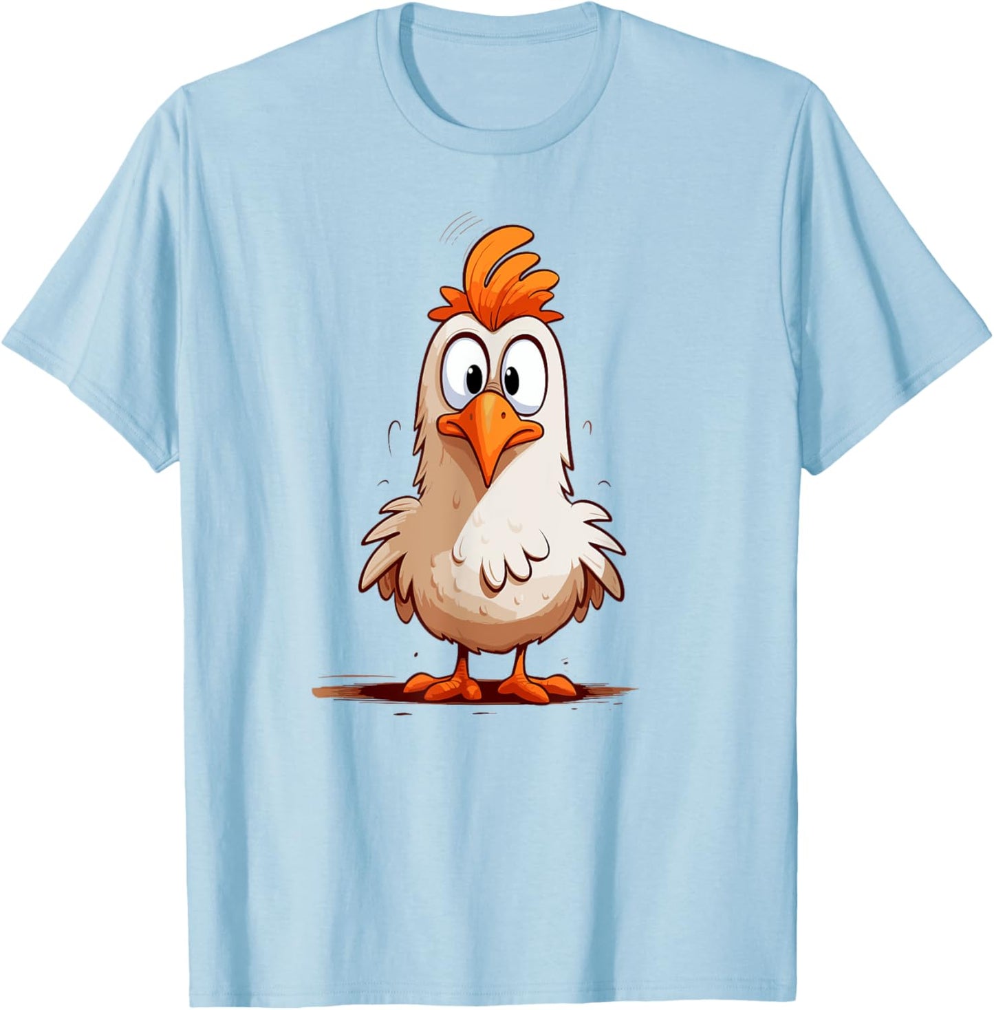 Funny Crazy Chicken for chicken lovers T-Shirt - T-Shirt | Light Blue