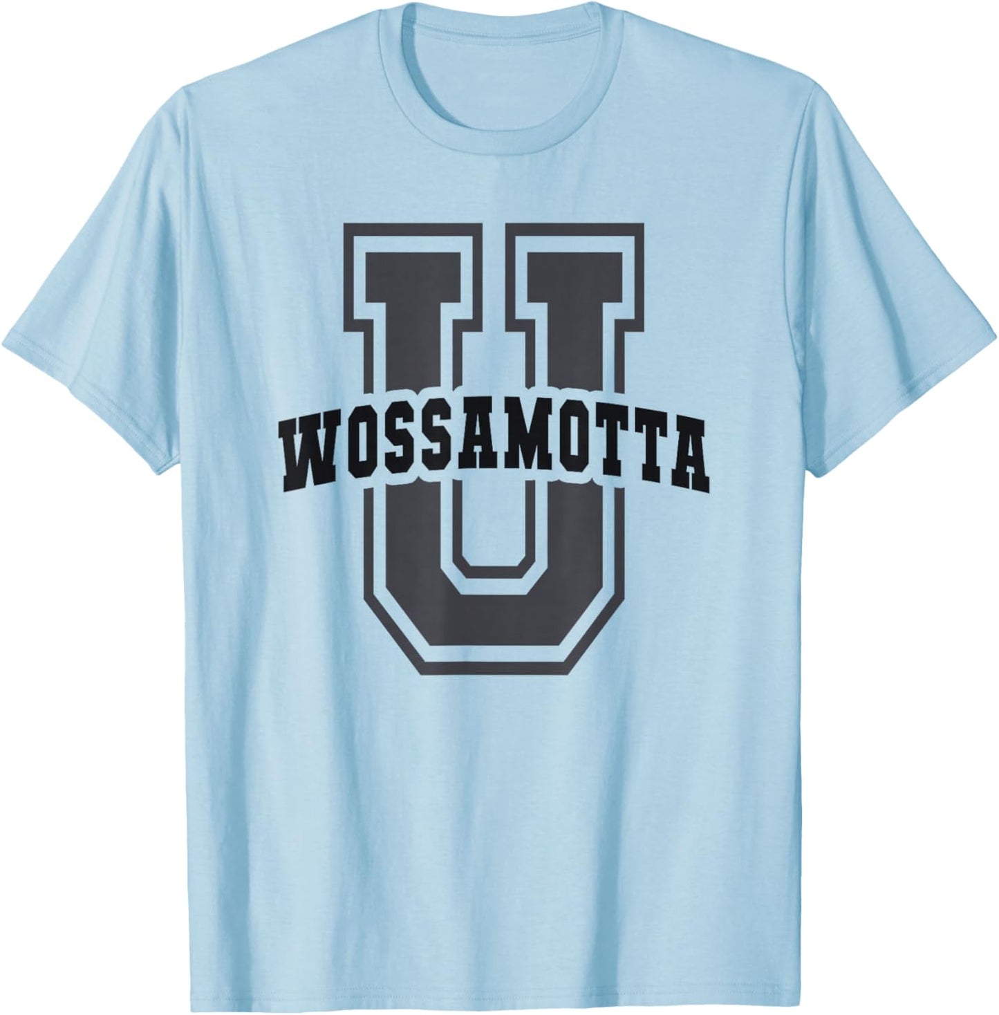 Sarcastic WOSSAMOTTA University Academy Cheerleader Game On T-Shirt - T-Shirt | Light Blue