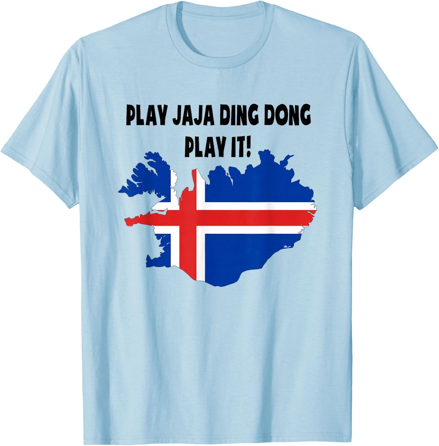 Play JaJa Ding Dong Iceland Euro T-Shirt - T-Shirt | Light Blue