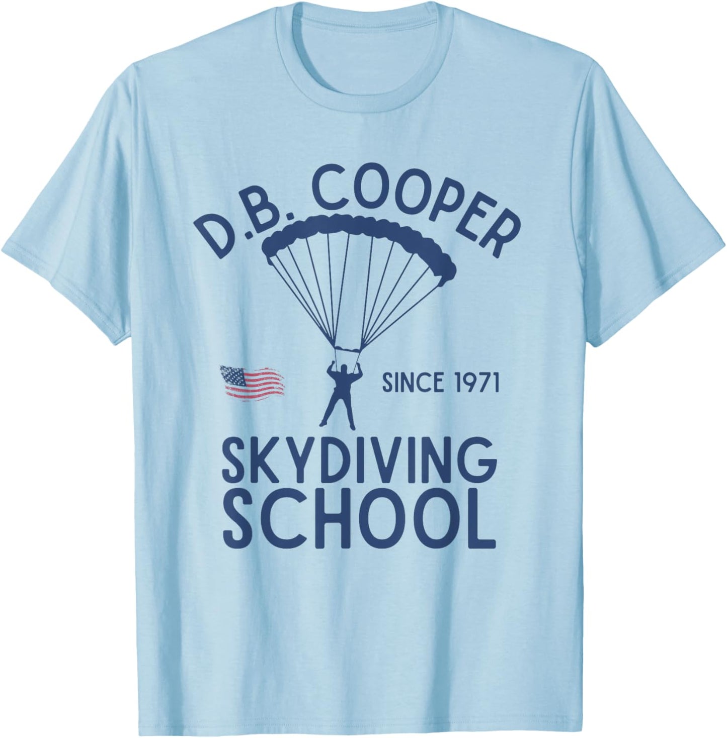 D.B. Cooper Parachute Hijacking Ransom Money Vintage T-Shirt - T-Shirt | Light Blue