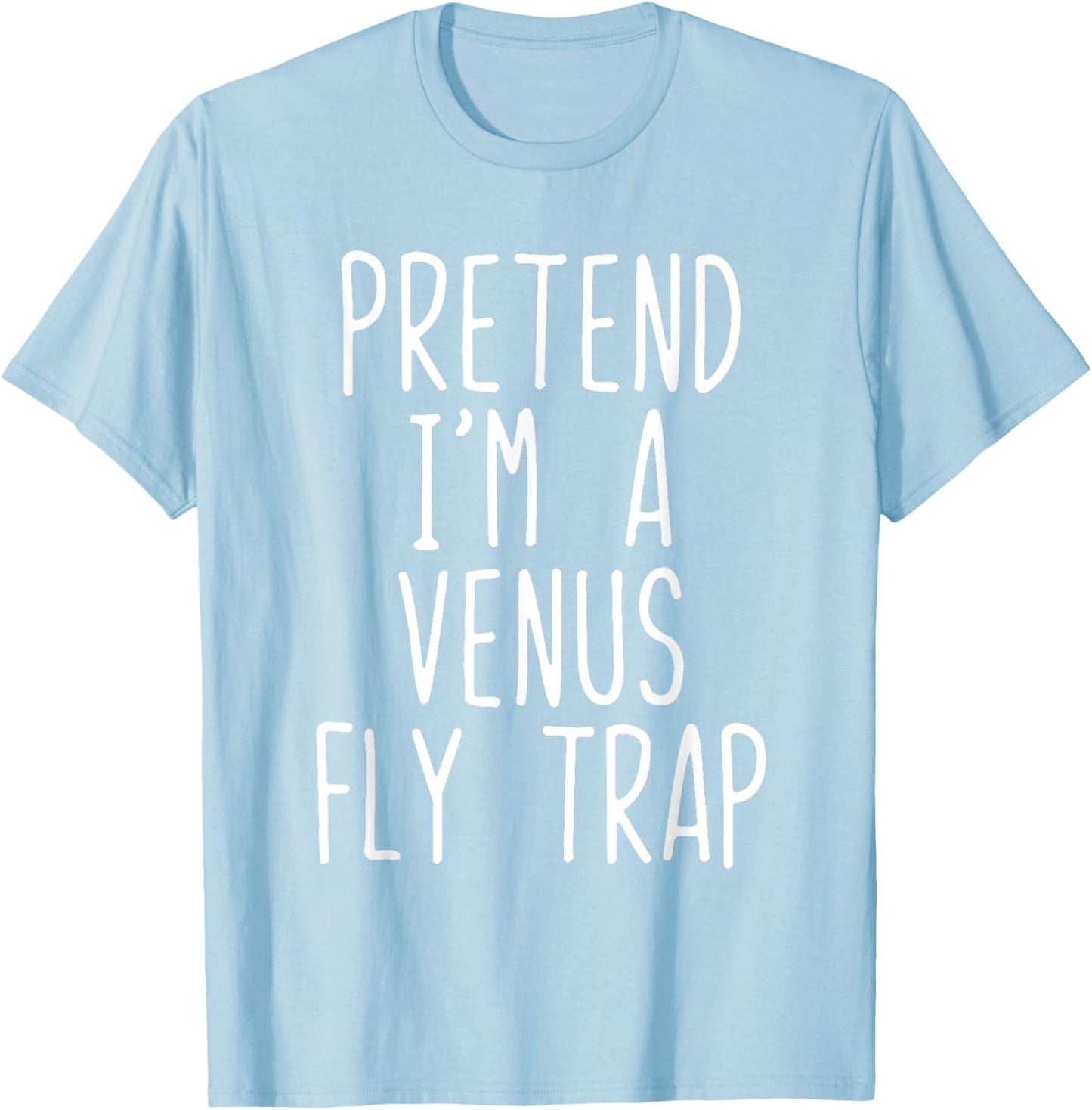 Pretend I'm A Venus Fly Trap Costume Halloween Lazy Kids T-Shirt - T-Shirt | Light Blue